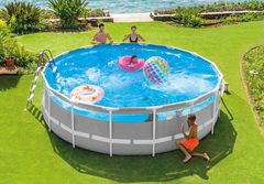 26730 INTEX 16ft x 4ft Prism Frame Clearview Premium Pool Set (4.88m x 1.22m)