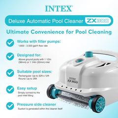 INTEX Automatic Pool Cleaner Vacuum Deluxe Zx300