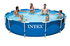 NTEX 12ft X 30 in Round Metal Frame Pool ( 366 cm X I76 cm )