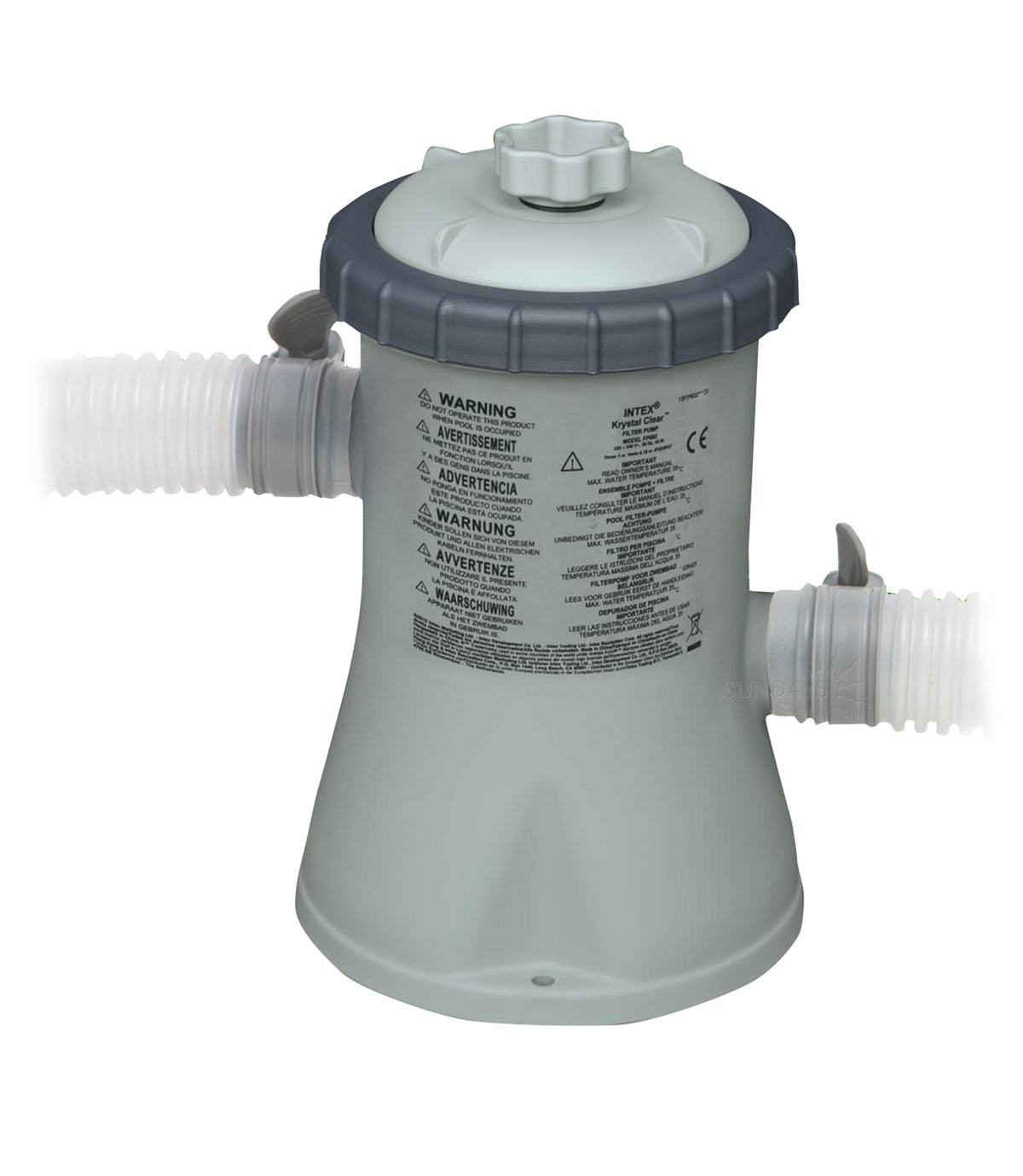 Intex Krystal Clear Filter Pump 1136 L/H (330 GPH) 220 - 240 V