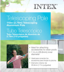 Intex Telescoping Aluminum Shaft, 94-Inch, for Above Ground Pool Maintenance