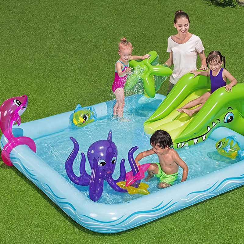 Bestway Fantastic Aquarium Play Center Pool 7'10"X6'9"X34"