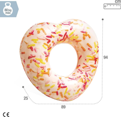 Intex Sprinkle Donut Heart Tube 41"X39"
