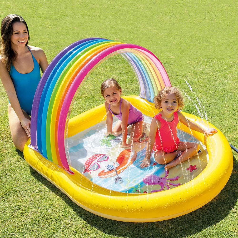 Intex Rainbow Arch Spray Pool 58" x 51" x 34"