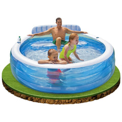 INTEX Swim Center Paradise Family Lounge Pool ( 88" L x 85" W x 30" H )