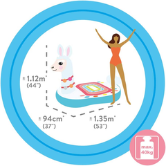 Cute Lama Ride-On Inflatable Pool Float (53in L x 37in X 44in H )