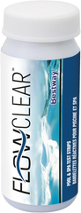 Bestway Flow clear Pool and Spa Water Test Strips (Pack of 50 Test Strips)