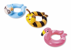 INTEX Animal Split Ring Flamingo ( 30" x 21.5" ) Sloth ( 23" x 21.5" ) Honey Bee ( 23" x 21.5" )