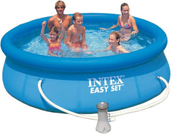 INTEX Easy Set Pool (15' X 48") With Safety ladder, Ground Cloth, Pool Cover