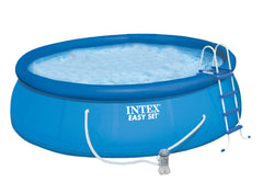 INTEX Easy Set Pool (15' X 48") With Safety ladder, Ground Cloth, Pool Cover