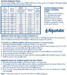 Aquatabs 8.68g Water Purification Tablet (60 Tablets in a Box )
