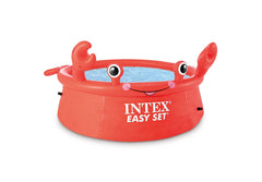 INTEX Happy Crab Easy Set Above Ground Pool 6 Feet 183 x 51 x 35.6 cm