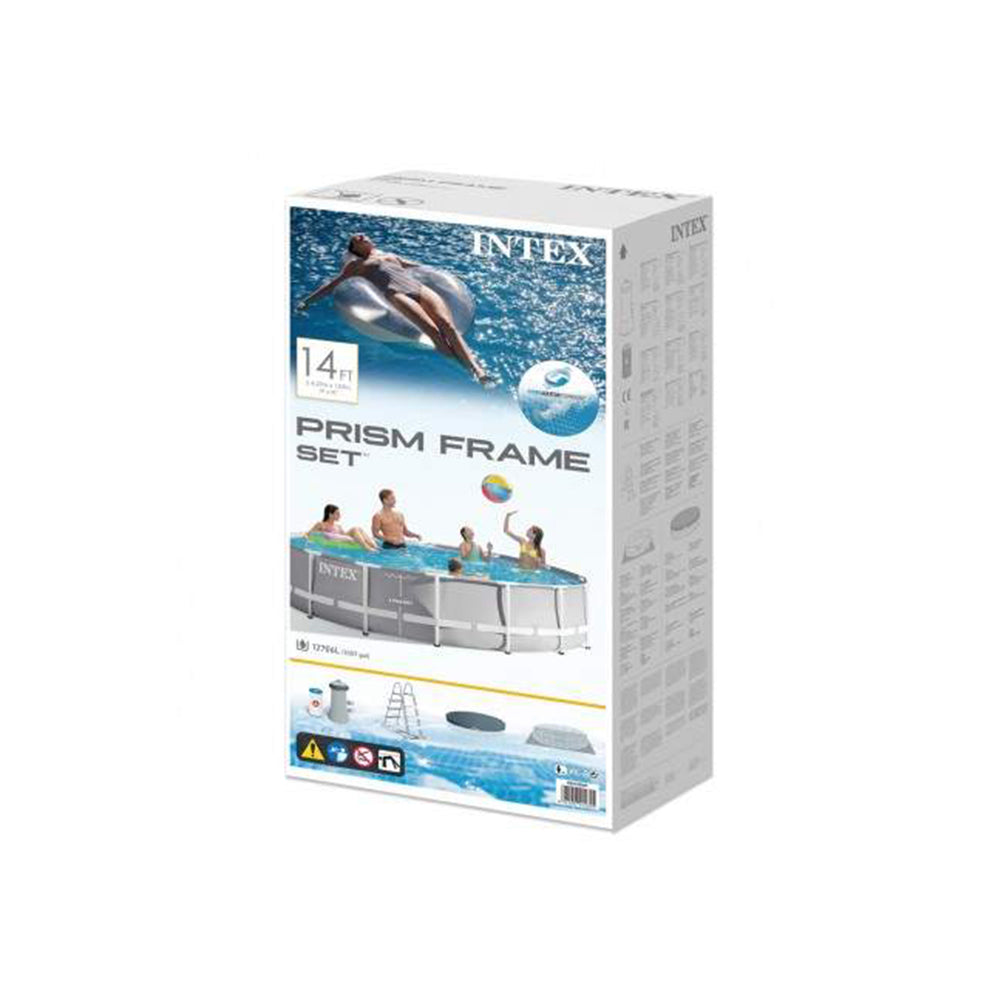INTEX Prism Frame Pool Round 14ft x 42" With Filter Pump