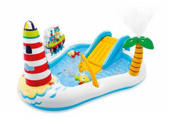 INTEX Fishing Fun Play Center Inflatable Kiddie Pool 218 x 188 x 99 cm