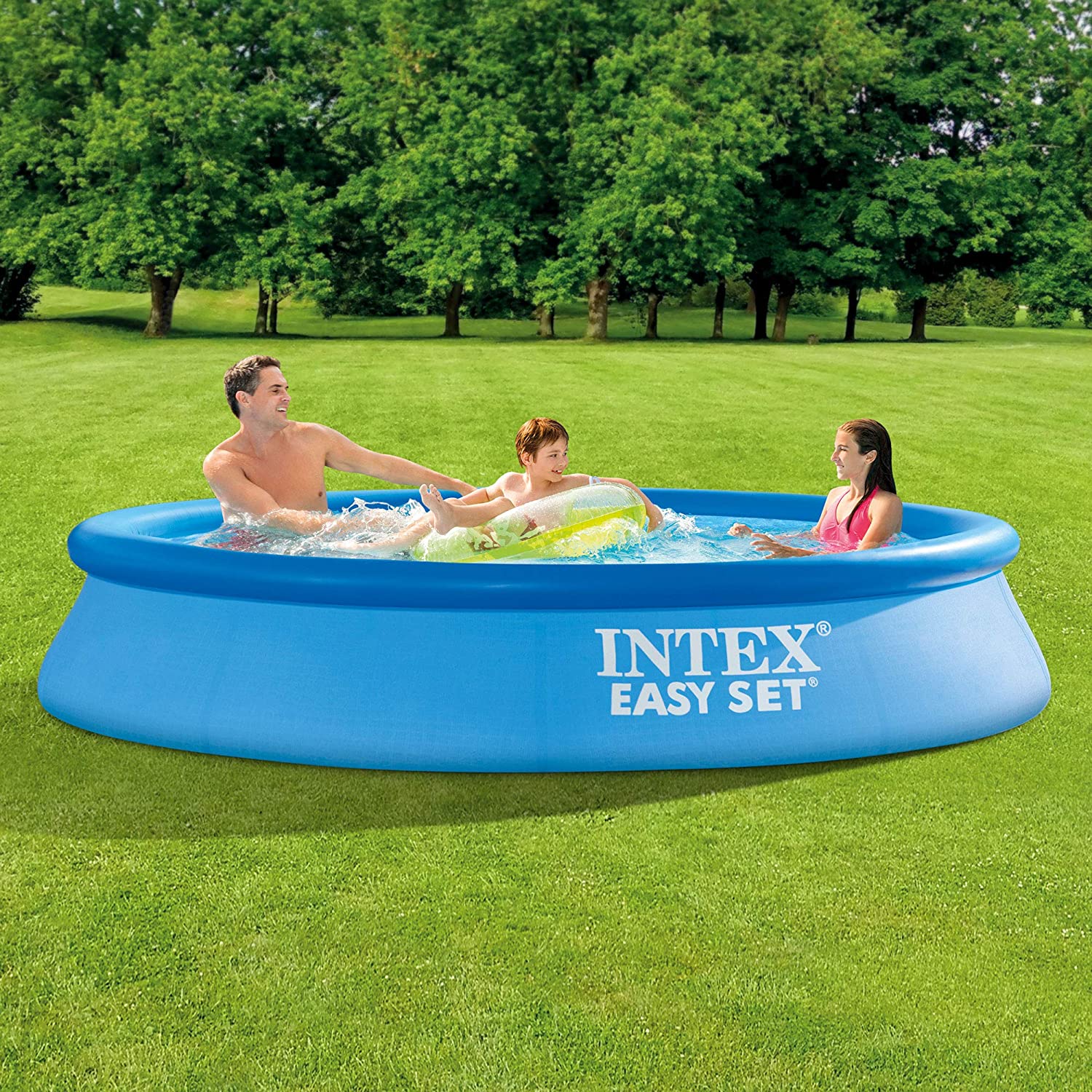 INTEX Easy Set Inflatable Puncture Resistant Pool 10'x24"