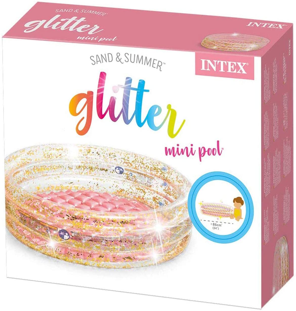 INTEX Glitter Mini Pool 34" x 10" (Soft Base)