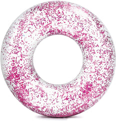INTEX Transparent Glitter Tubes ( 46.8inch ) Inflatable Swimming Tubes Pool Swim Ring