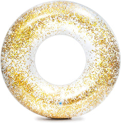 INTEX Transparent Glitter Tubes ( 46.8inch ) Inflatable Swimming Tubes Pool Swim Ring
