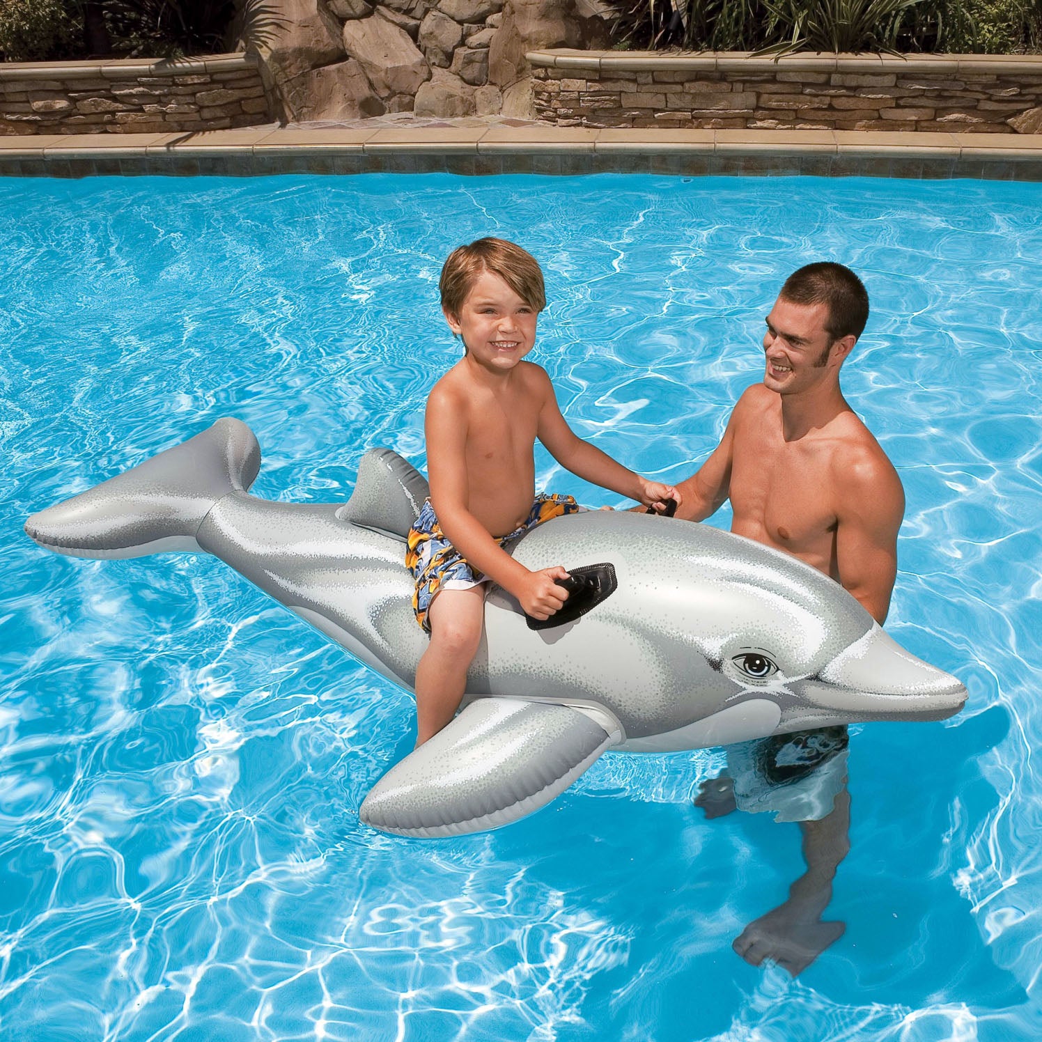 INTEX Dolphin Ride-On ( 79" x 30" )